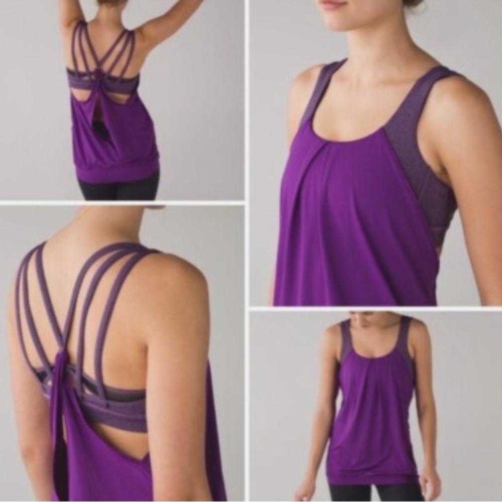 Women's Purple Strappy Top